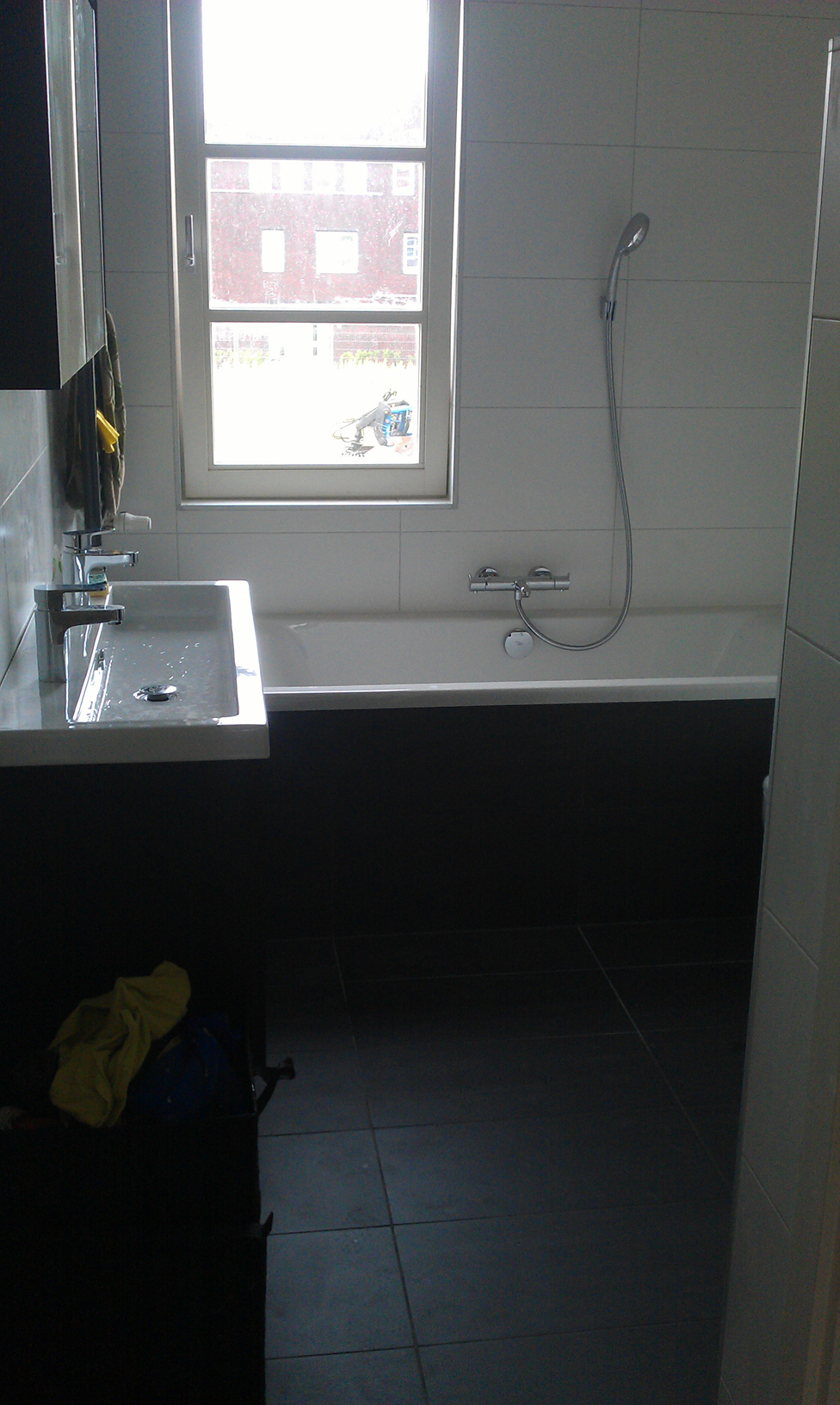 Badkamer in werfkelder aan de leidsekade